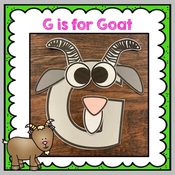 Preview of Letter G Craft, Alphabet Craft, Gg is for Goat, Goat Craft