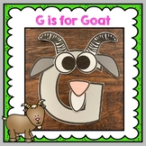 Letter G Craft, Alphabet Craft, Gg is for Goat, Goat Craft