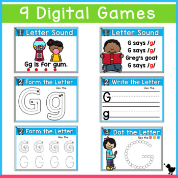 Letter G Digital Games Seesaw Google Powerpoint Distant Learning