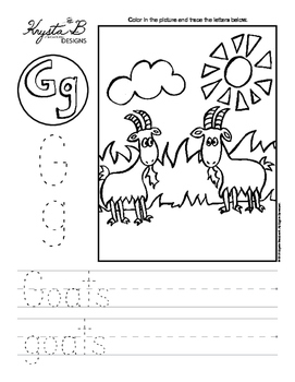 letter g trace and write worksheet pack by krysta b educational designs