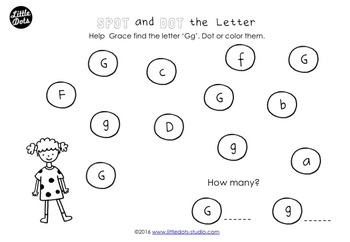 Letter G Activities And Worksheets By Little Dots