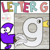 Letter G craft | Alphabet crafts | Lowercase letter craft 