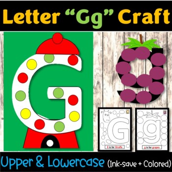 Preview of Letter "Gg" Alphabet Craft, Letter of the Week - Letter "G" Craft