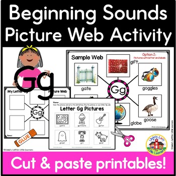 Preview of Letter Gg Letter of the Week Picture Web Activity