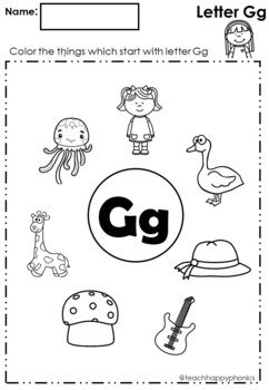 Letter Gg Preschool Worksheets/Alphabet Tracing /Sounds Preschool ...