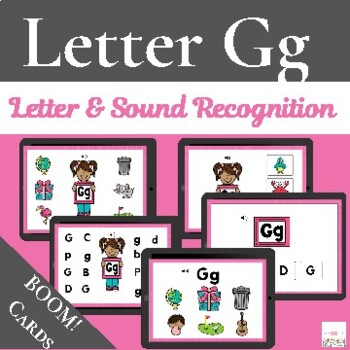 Preview of Letter Gg with Boom Cards™ | Digital