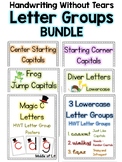Letter Group Poster Bundle - Handwriting Without Tears Style