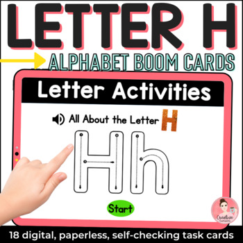 Letter H Alphabet Activities | Digital Task Cards with Boom Learning