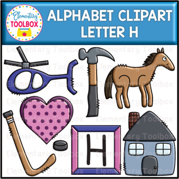 Letter H Alphabet Clipart (Beginning Sounds) by Elementary Toolbox