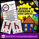 Letter H Alphabet Flip Book and STEM Mats | Interactive No