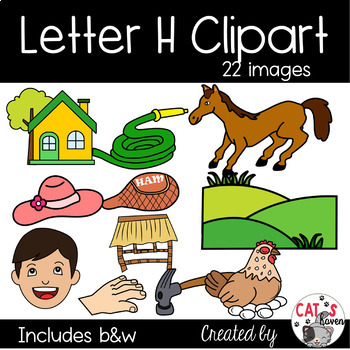 Letter H Clipart (Beginning Alphabet Images) by Cat's Haven | TPT