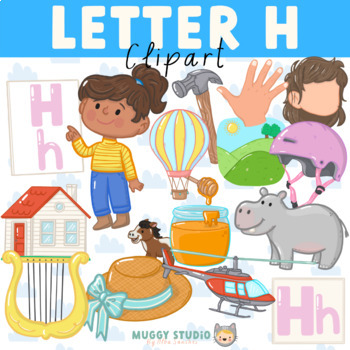 Letter H Clipart by Muggy Studio | TPT