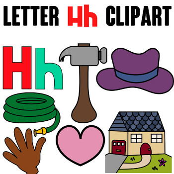 Preview of Letter H Digital Clipart {Alphabet Clipart}