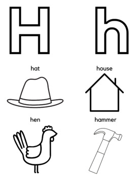 Letter H Preschool Worksheets by Grapheme Graphics | TPT