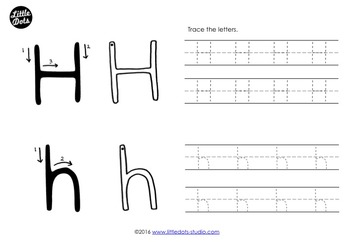 Letter H Activities and Worksheets by Little Dots | TpT