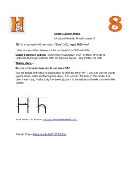 Preview of Letter H, number 8