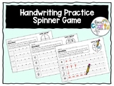 Letter Handwriting Practice - Spinner Game