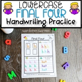 Alphabet Handwriting Practice Pages | Final Four Lowercase