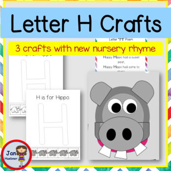 Preview of Letter Hh Crafts with New Nursery Rhythm