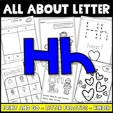 Letter Hh Worksheets and Book Kindergarten or Preschool