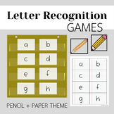 Letter Games | Letter Recognition Games | Pencil + Paper
