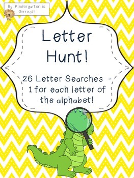 Preview of Letter Hunt - A Letter Word Search