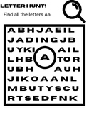 Letter Hunt Activity Worksheets Alphabet