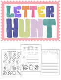 Letter Hunt BUNDLE Letters A-Z: 3 pgs per letter tracing, 