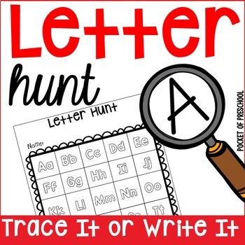 Preview of Letter Hunt for Preschool, Pre-K, and Kindergarten