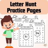 Letter Hunt Practice Pages