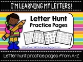 Letter Hunt Practice Pages