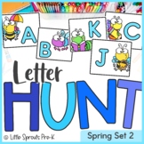 Letter Hunt ● Write the Room Alphabet Activity A-Z ● Spring Theme
