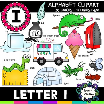 Letter I Clipart - 20 images! For Commercial and Personal Use! | TpT