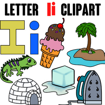 Preview of Letter I Clipart {Alphabet Clipart}