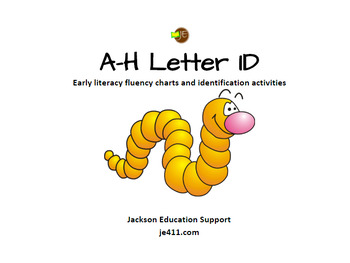 Preview of Letter ID (A through H) - Discrimination activities and fluency charts