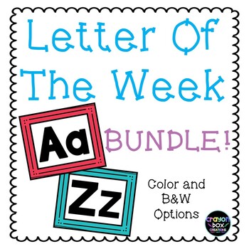 Preview of Letter Identification - Letter of the Week BUNDLE!!!
