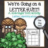 Letter Identification & Recognition Scavenger Hunt Activity