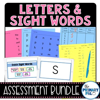 Preview of Letter Identification & Sight Words Assessment Bundle