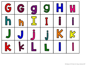 Letter Identification Sorting Activity by Tools for Busy Hands | TPT