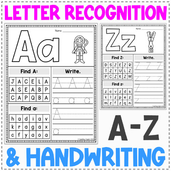 Handwriting Activities - 25 Worksheets - Letter Sizing - Occupational  therapy