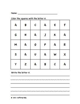 Letter Identification and Handwriting set by Moffett Priddy | TpT