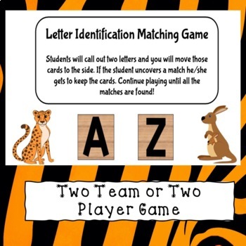 Animal Identification Game for Classroom Use