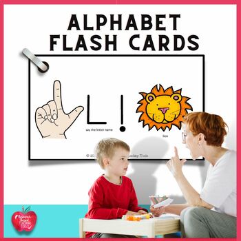 Preview of Alphabetic Flash Cards with ASL & Visuals for Early Reading Instruction