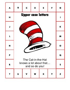 Preview of Letter ID/Matching Activity - Cat-in-the-Hat