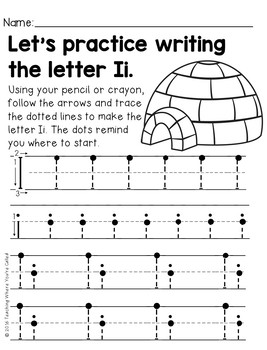 Letter Ii Activity Pack by Teaching Where You're Called | TpT