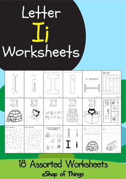 Letter Ii Worksheets Coloring Tracing Phonics Alphabet Dab letter Find