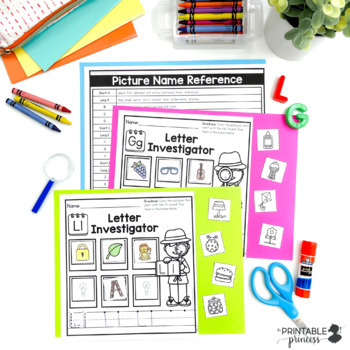 beginning sounds worksheets no prep pages by the printable princess