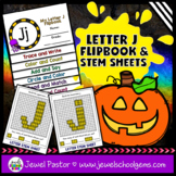 Letter J Alphabet Flip Book and STEM Mats | Interactive No