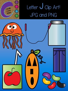 Letter J Beginning Sound Clip Art Alphabet by Casey Crumbley | TPT