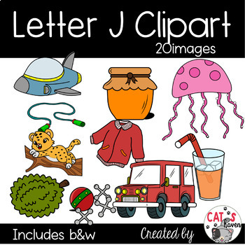 Letter J Clipart (Beginning Alphabet Images) by Cat's Haven | TPT